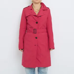 Belt  Buttoned Short Trench Coat - UK 8