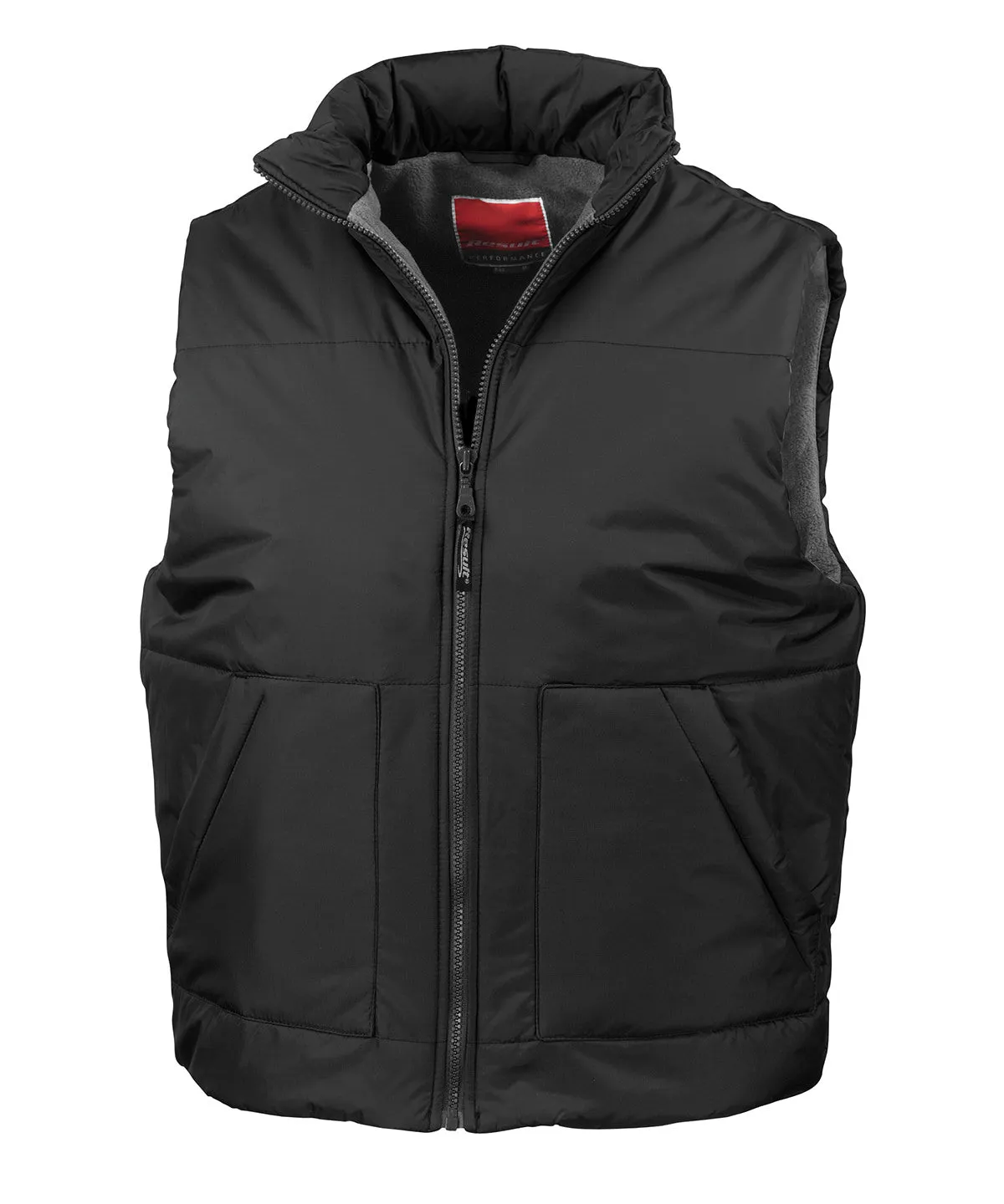 Black - Fleece-lined bodywarmer