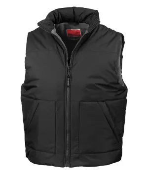 Black - Fleece-lined bodywarmer