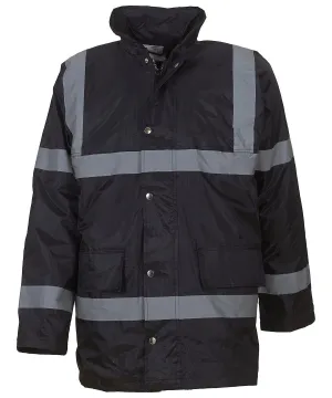 Black - Hi-vis security jacket (HVP301)