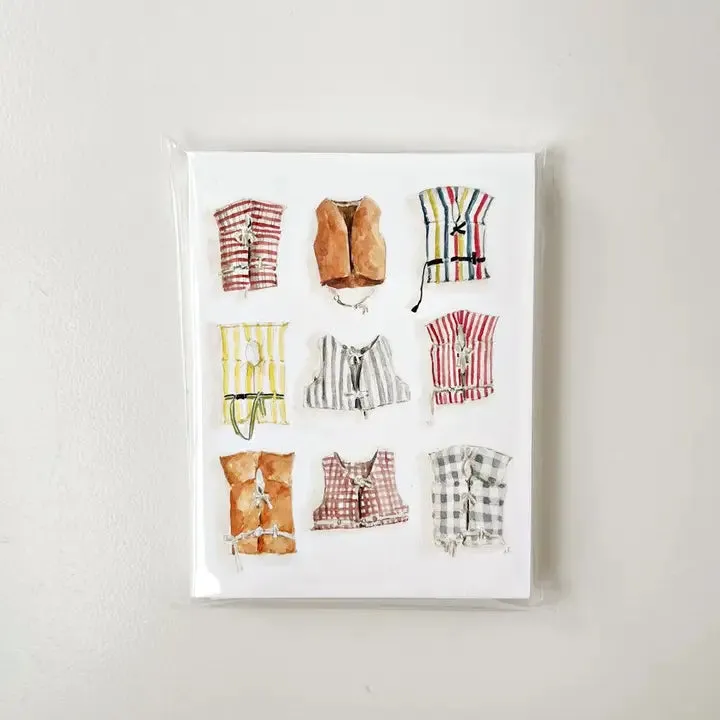 Boat Coats Art Notecards