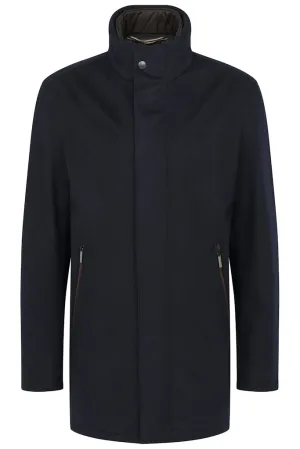 Bugatti - Rainseries Wool Coat, Navy