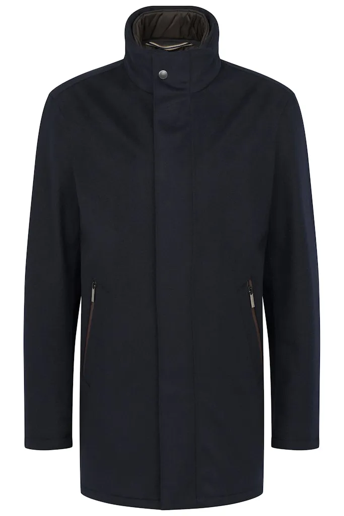Bugatti - Rainseries Wool Coat, Navy