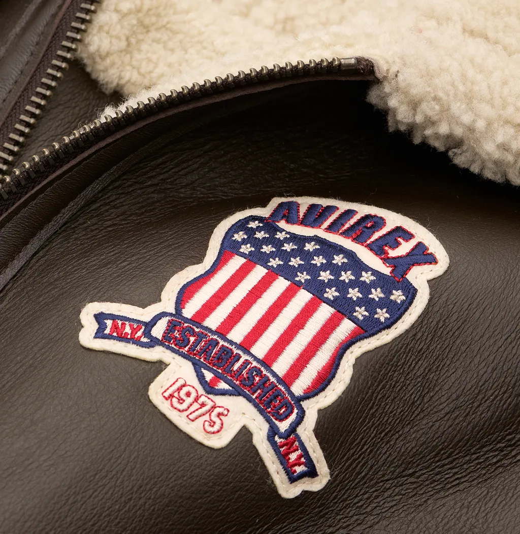 Buy Best Original Winter Avirex B3 Shearling Choclate Leather Jackets For Sale