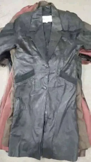 CR1659 Leather Trench Coats  - 20 Pcs