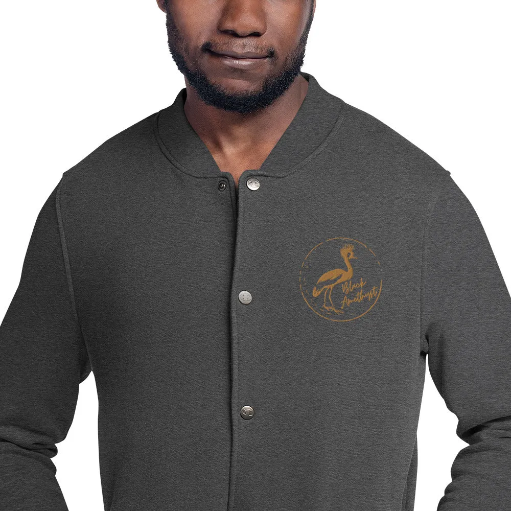 CraneStamp- Embroidered Champion Bomber Jacket