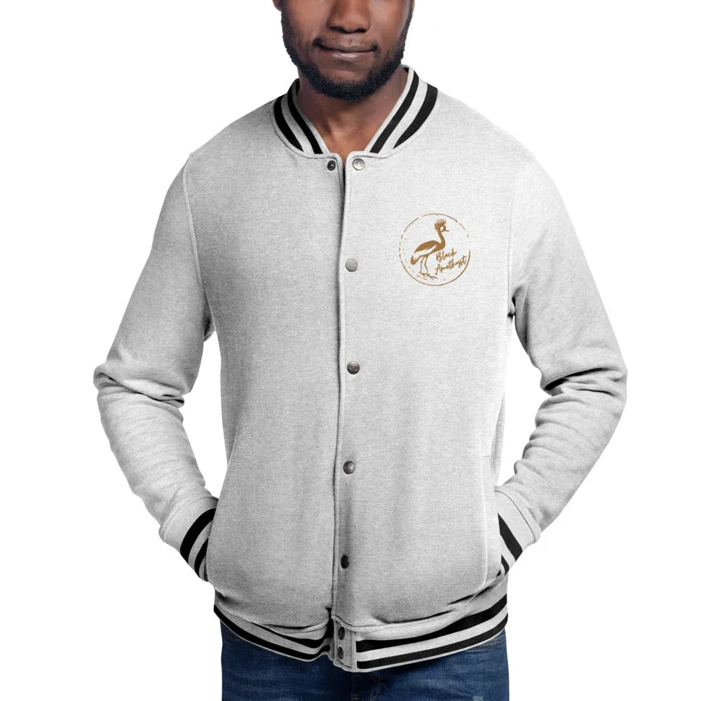 CraneStamp- Embroidered Champion Bomber Jacket