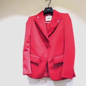Fendi Red Tailored Jacket for Women