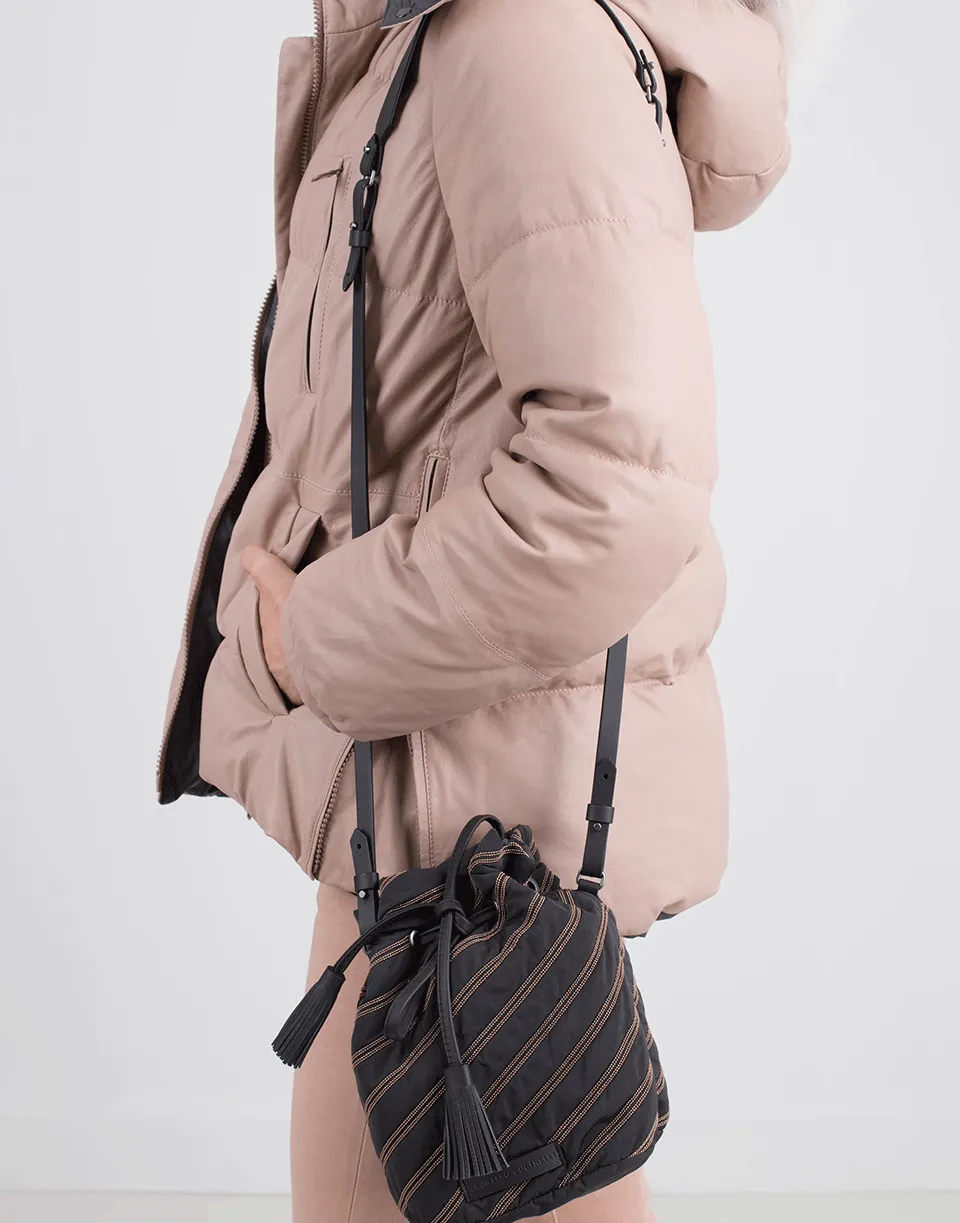 Leather Puffer Jacket