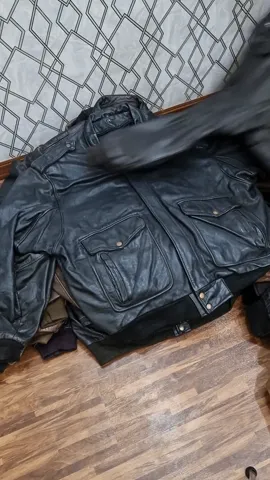 Mens flight leather jacket
