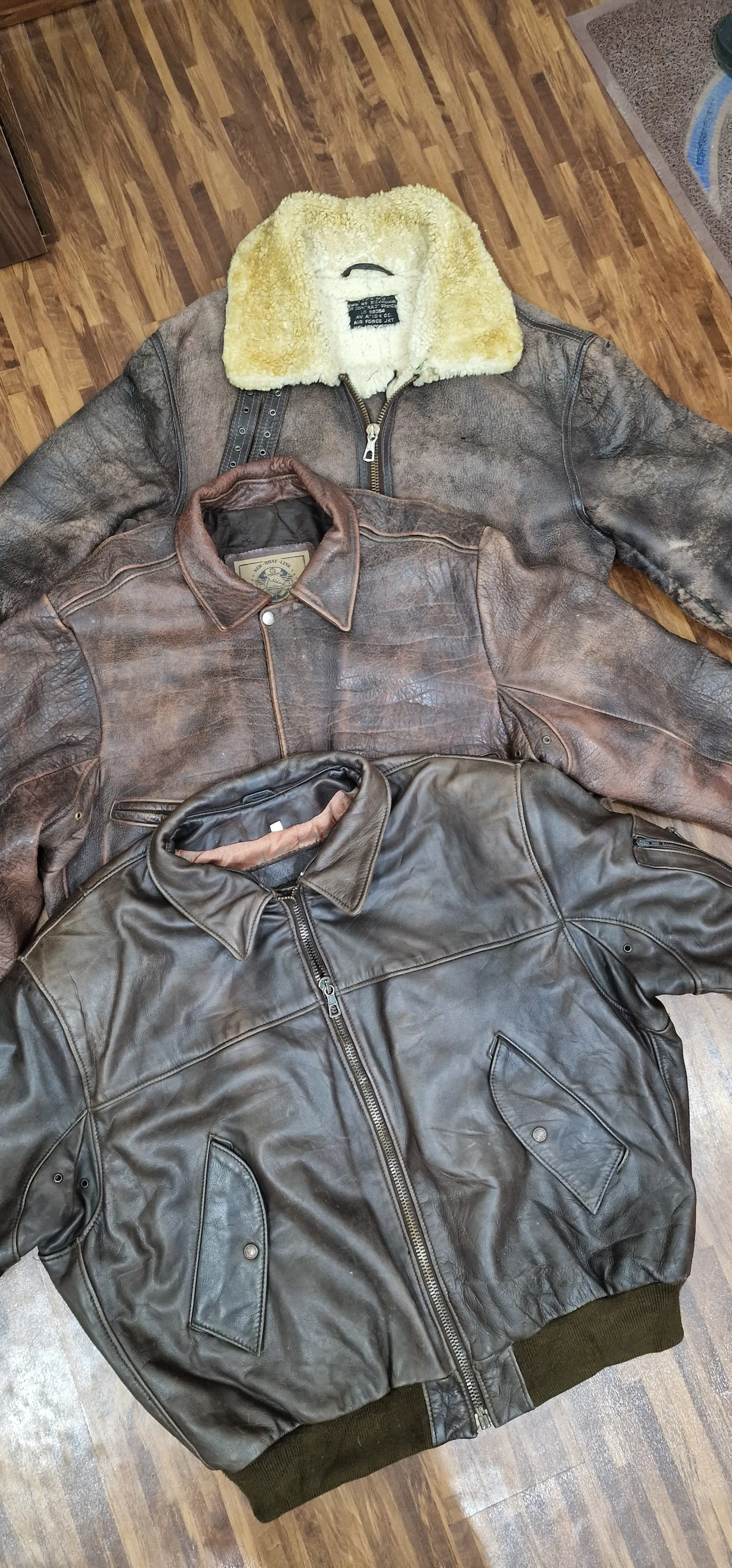 Mens flight leather jacket