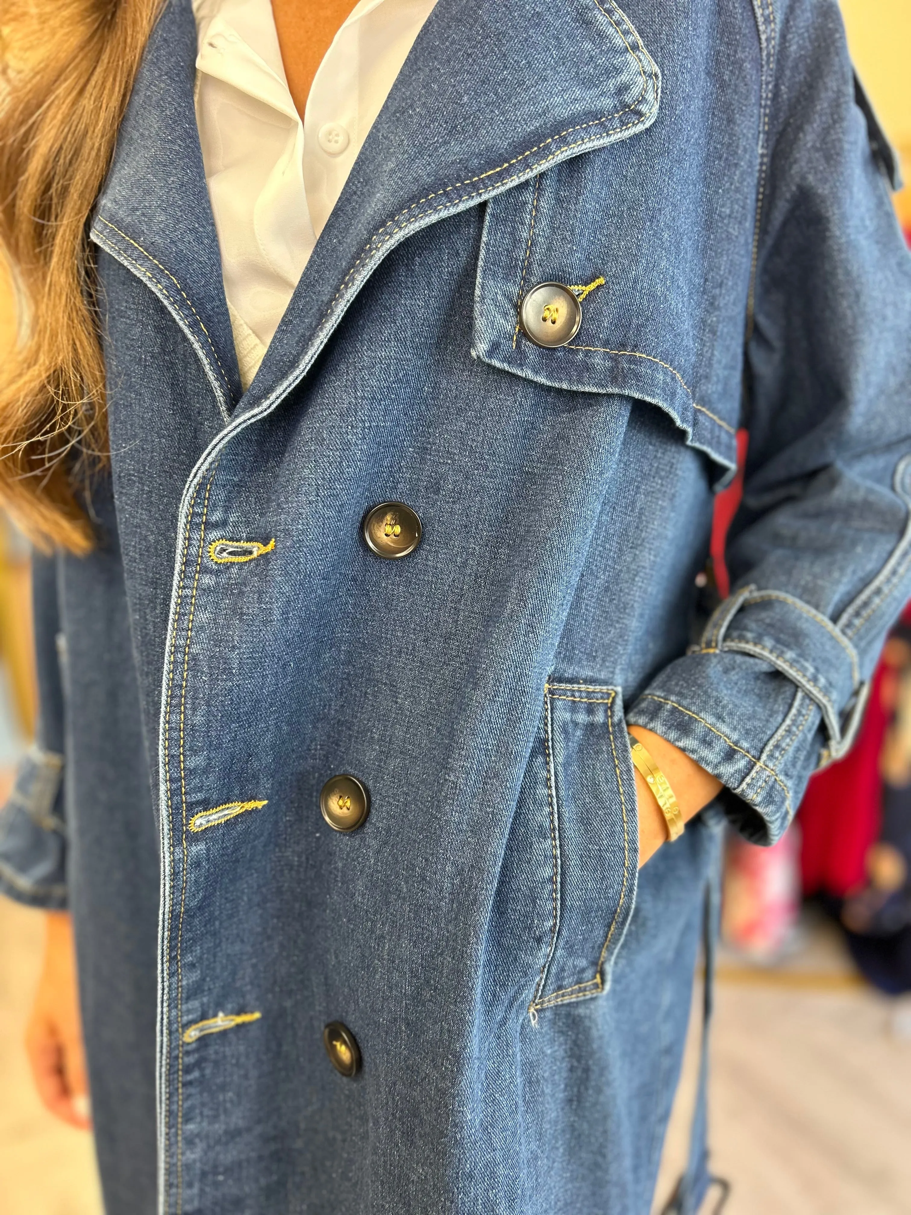 Mila Denim Trench