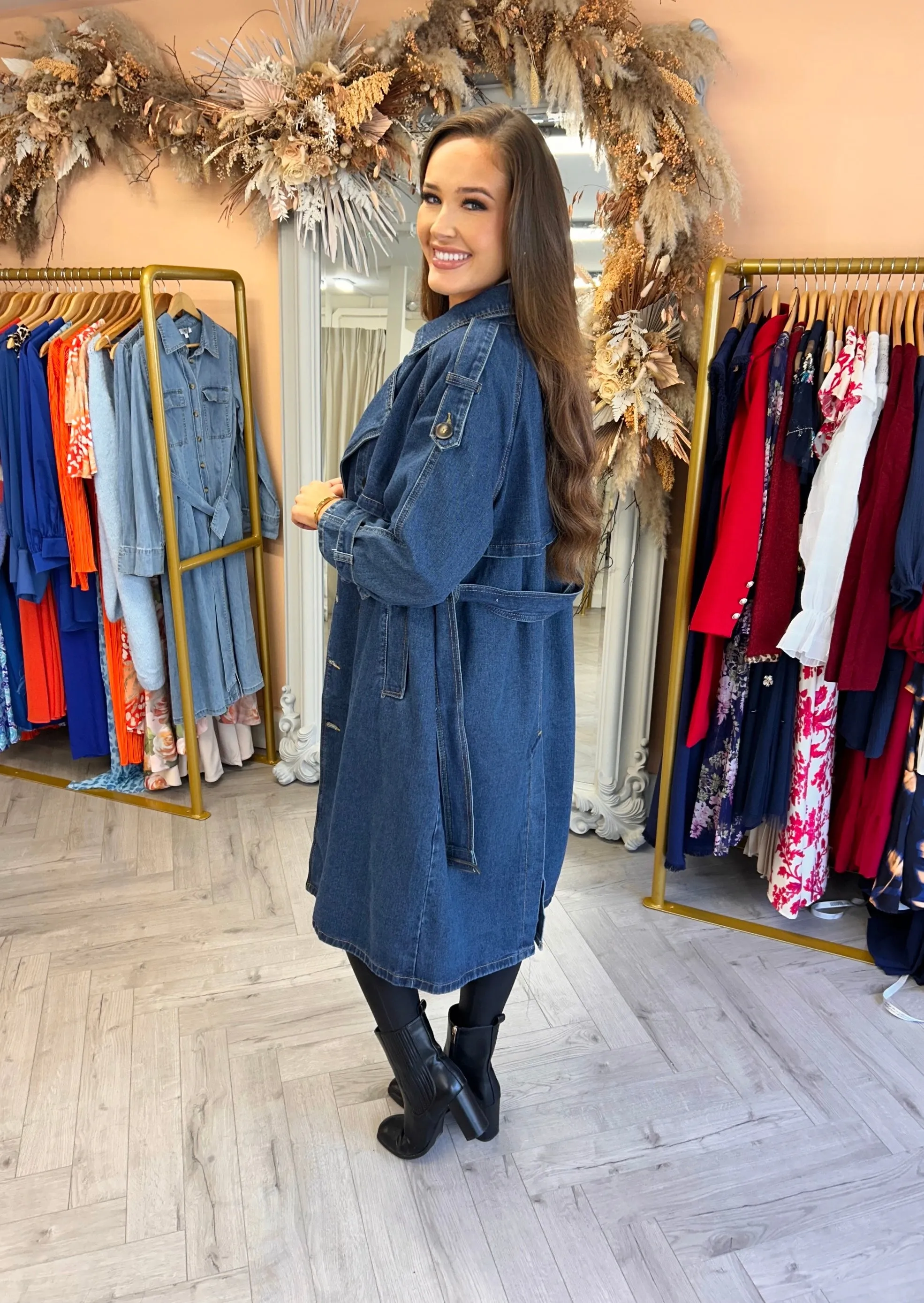 Mila Denim Trench