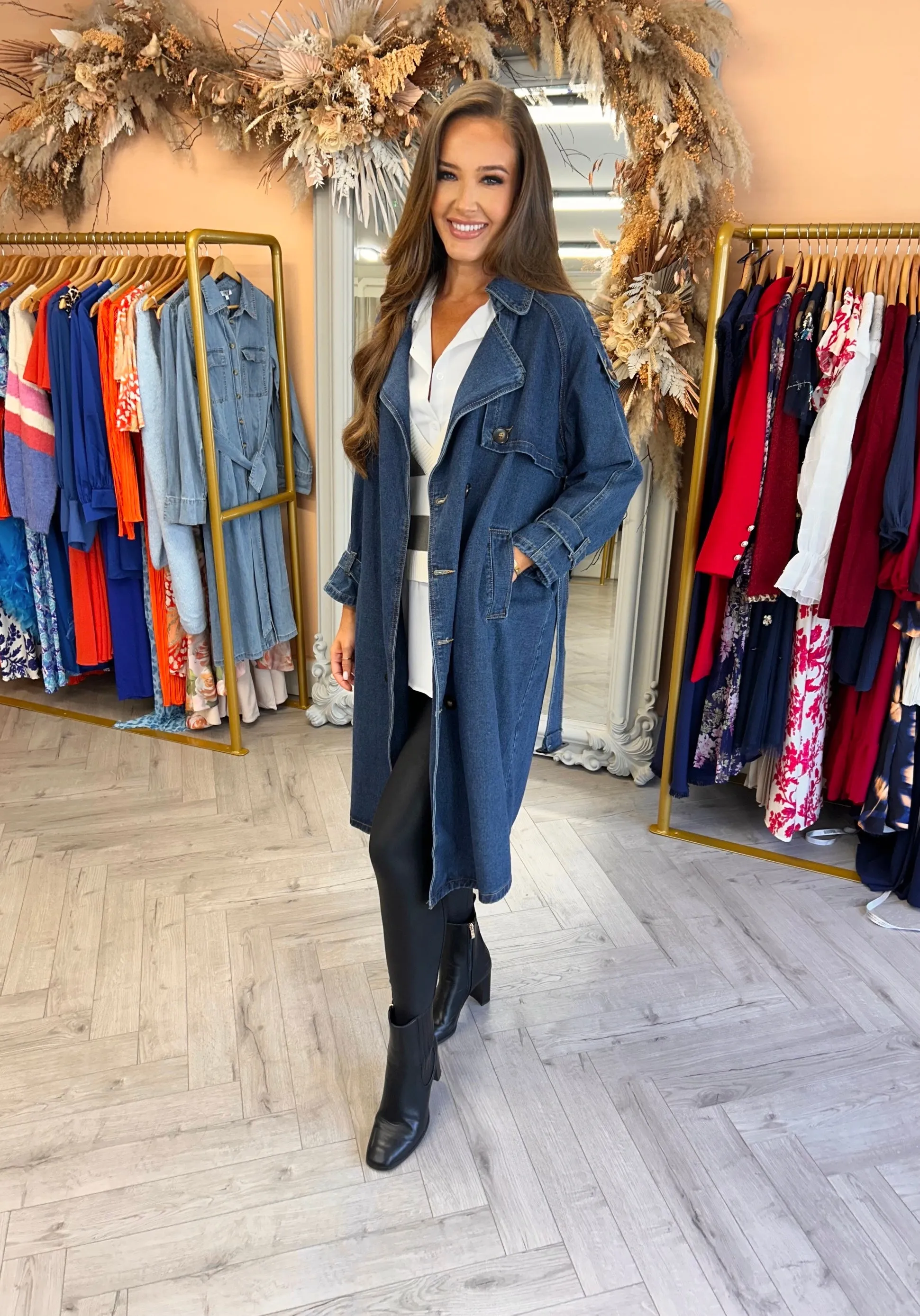 Mila Denim Trench
