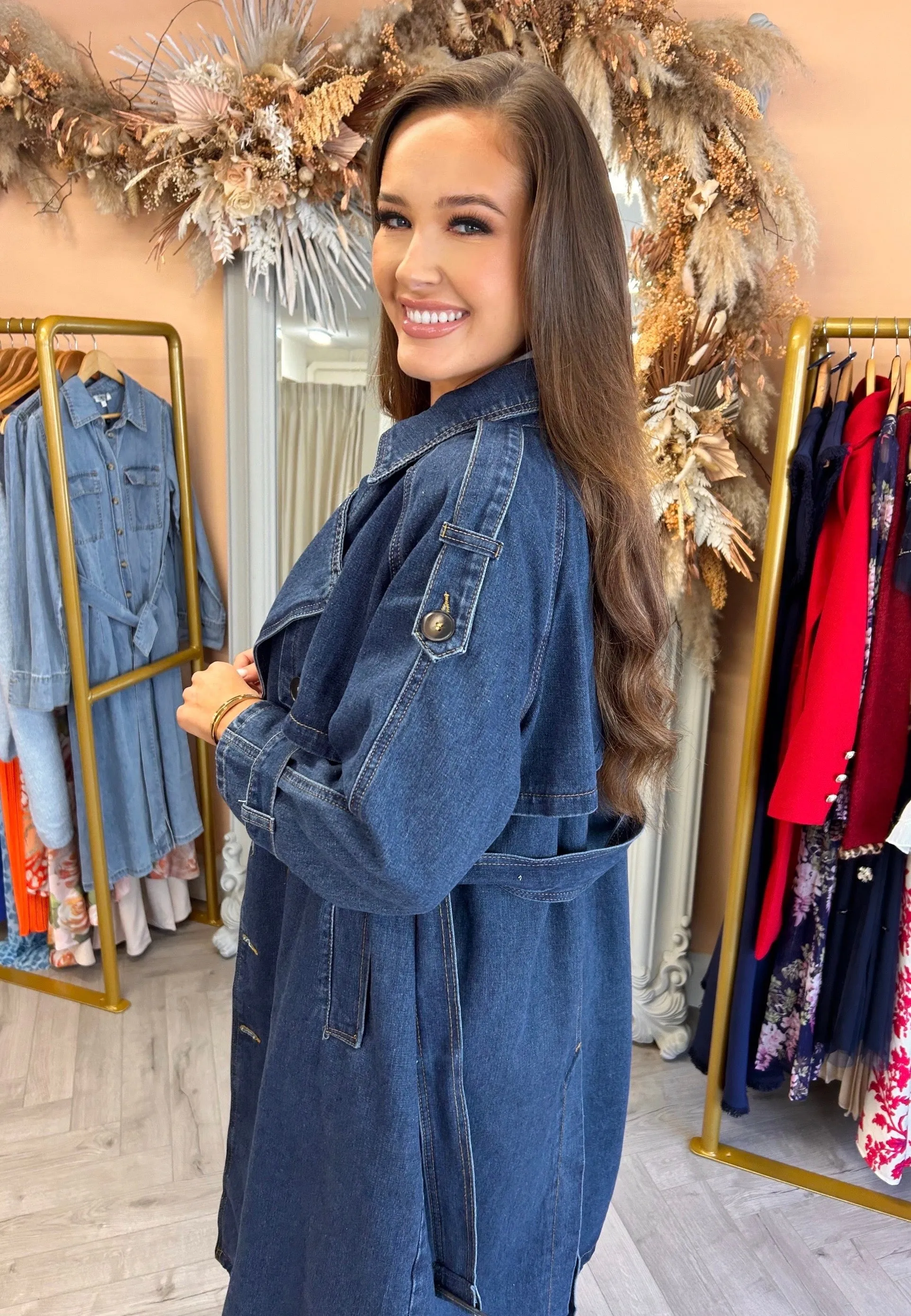Mila Denim Trench