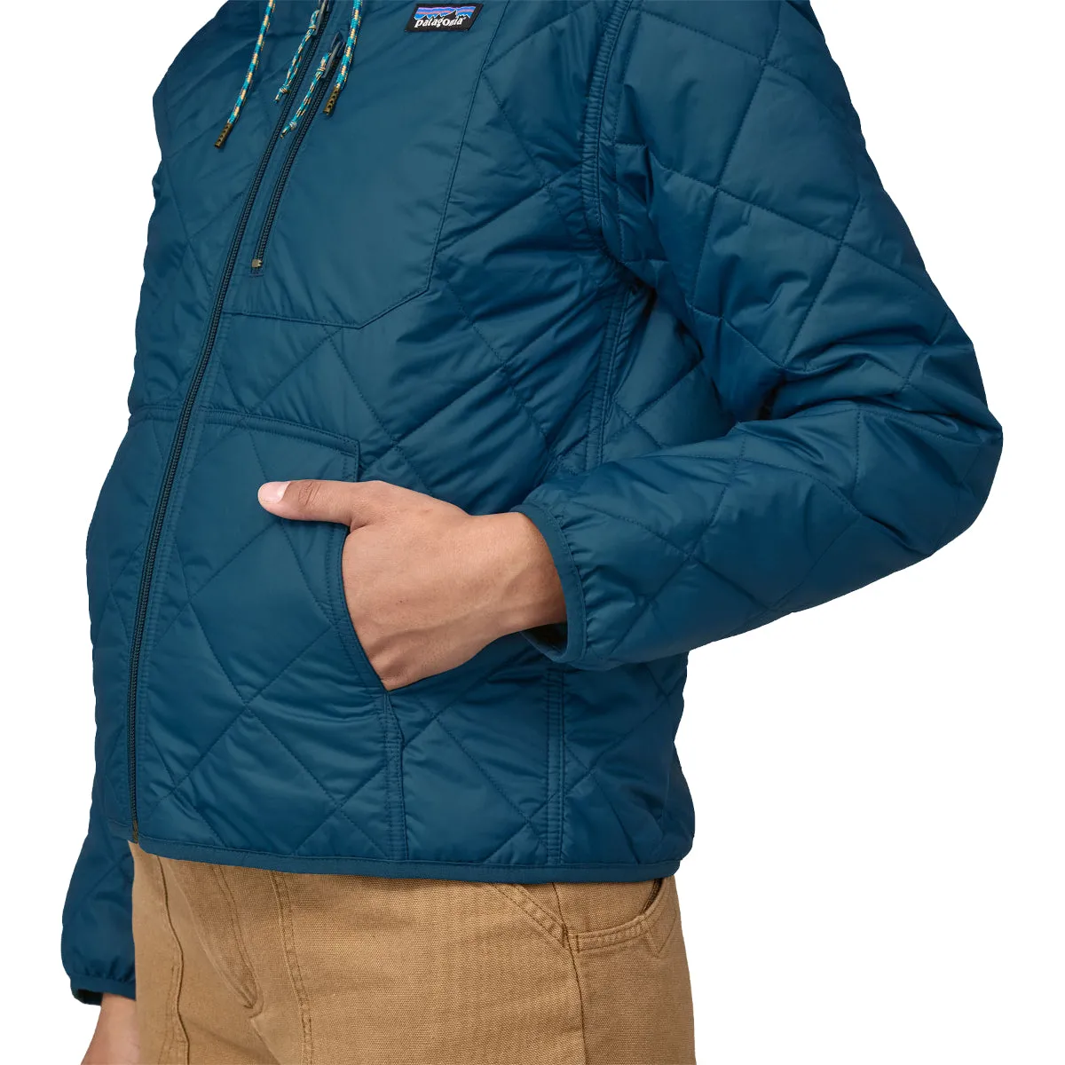 Patagonia Women's Diamond Quilted Bomber Hooded Zip Jacket