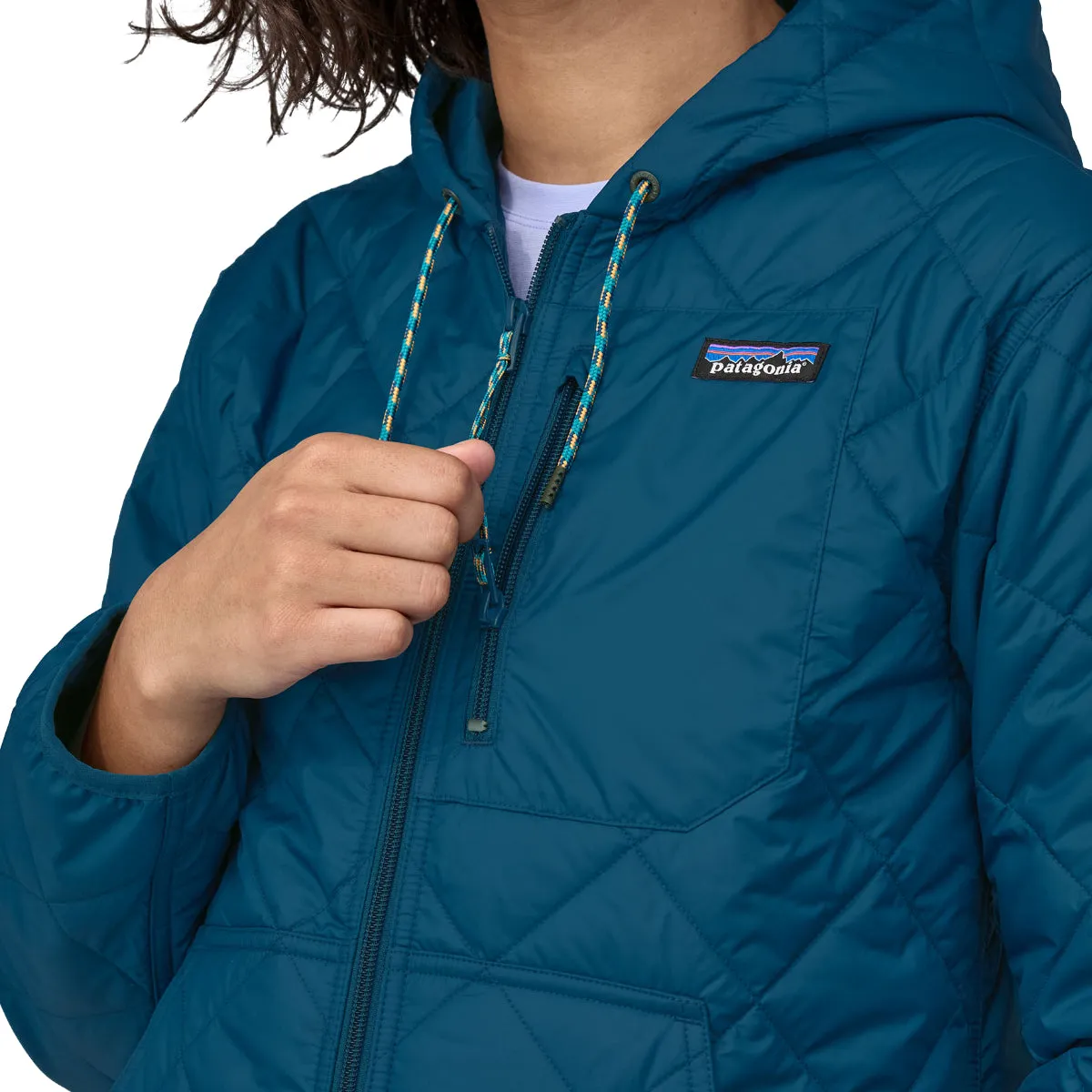 Patagonia Women's Diamond Quilted Bomber Hooded Zip Jacket