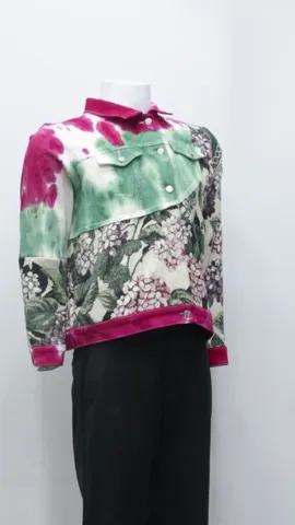 Reworked Tie Dye Denim & Tapestry Jackets