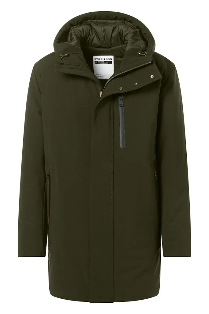 Strellson - Hooded Flex Cross Parka, Green