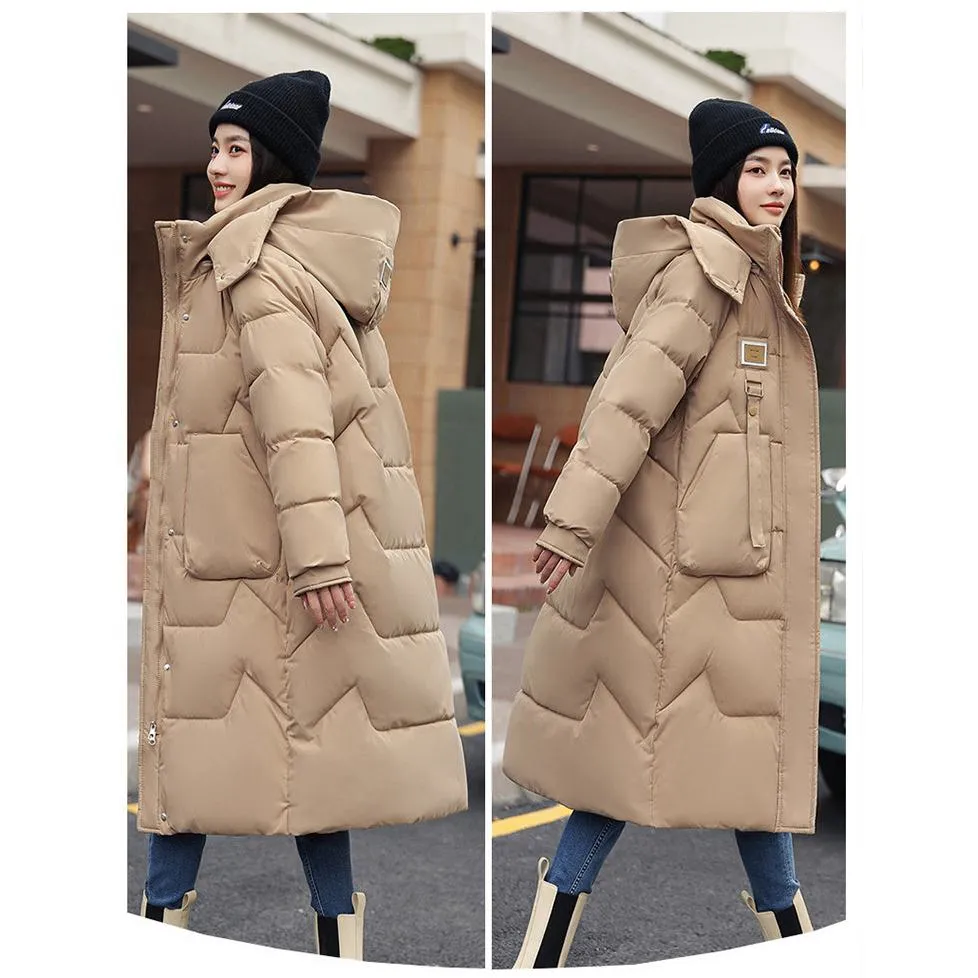 Thickened Knee-Length Puffer Coat
