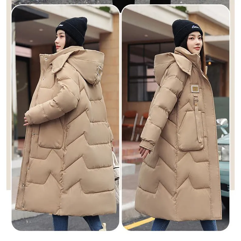 Thickened Knee-Length Puffer Coat