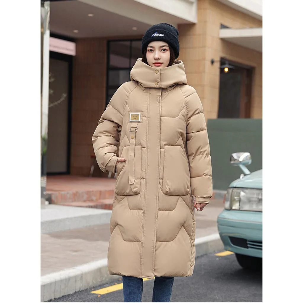 Thickened Knee-Length Puffer Coat