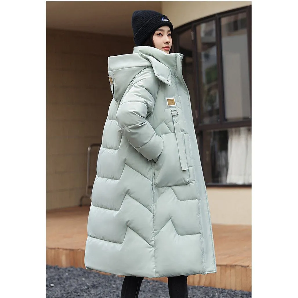 Thickened Knee-Length Puffer Coat