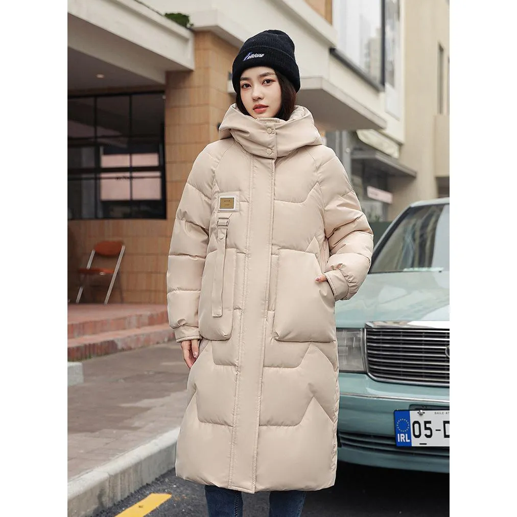 Thickened Knee-Length Puffer Coat