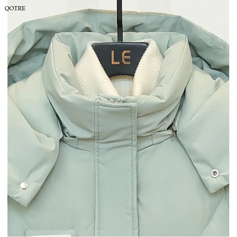 Thickened Knee-Length Puffer Coat