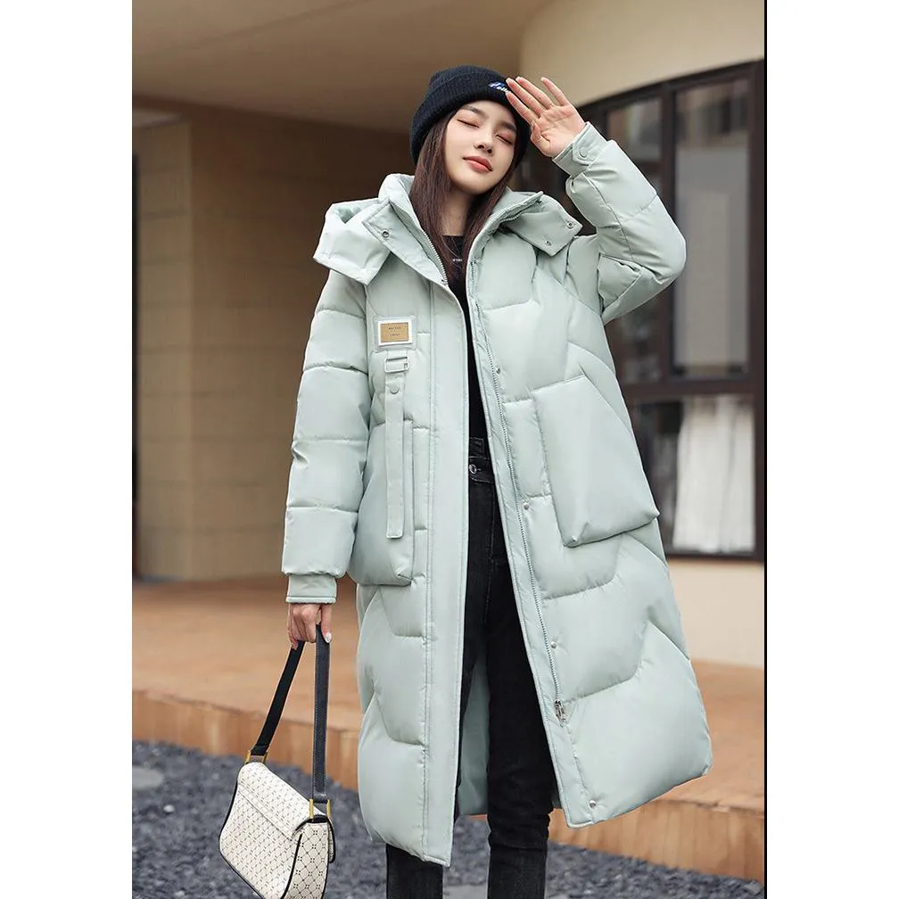 Thickened Knee-Length Puffer Coat