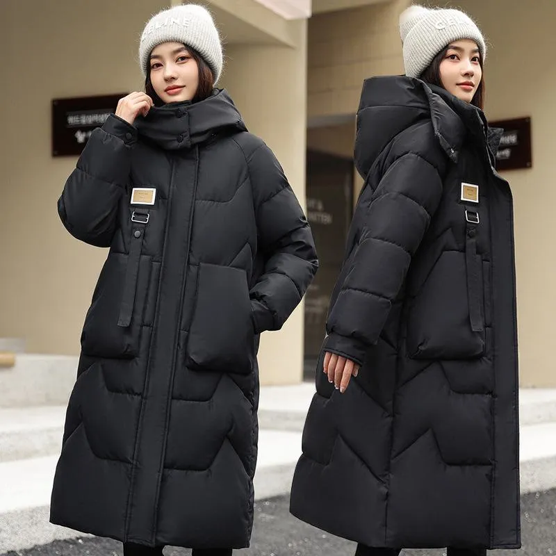 Thickened Knee-Length Puffer Coat