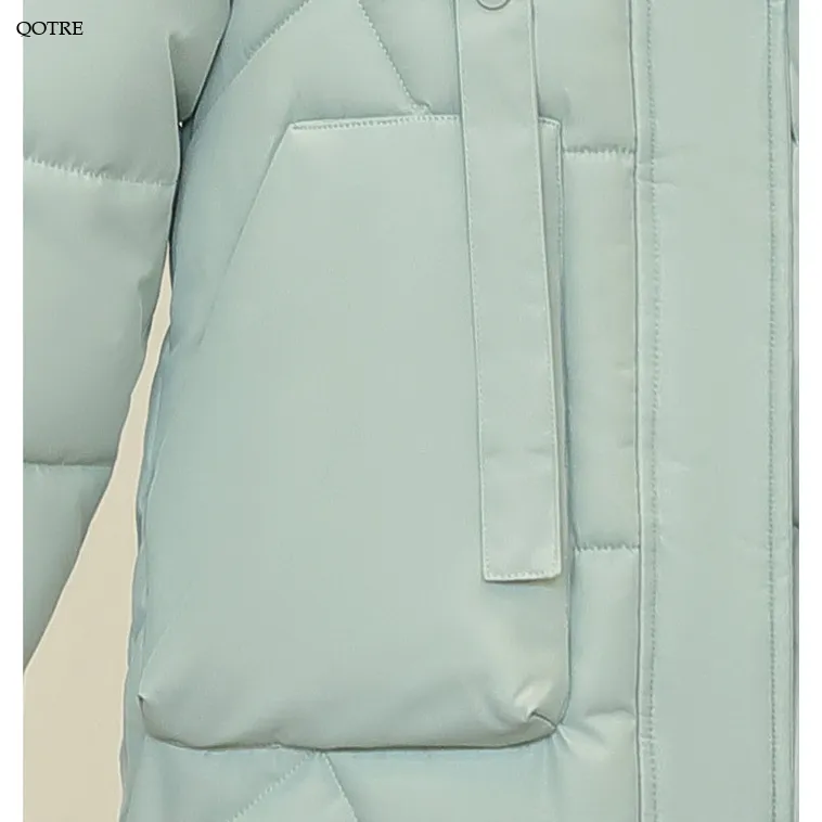 Thickened Knee-Length Puffer Coat