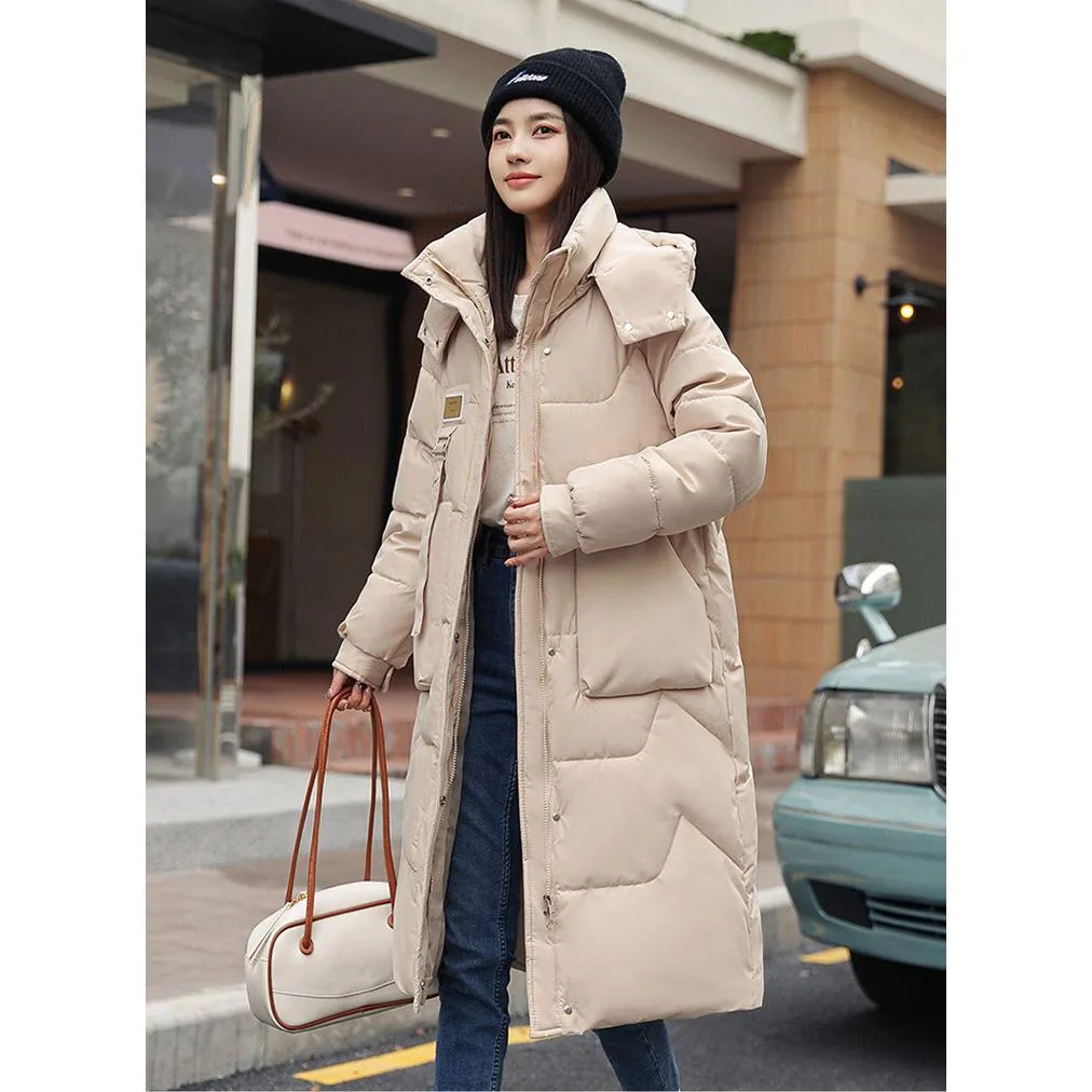 Thickened Knee-Length Puffer Coat