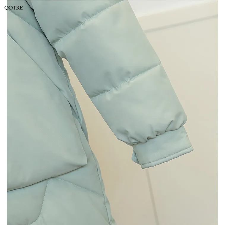 Thickened Knee-Length Puffer Coat