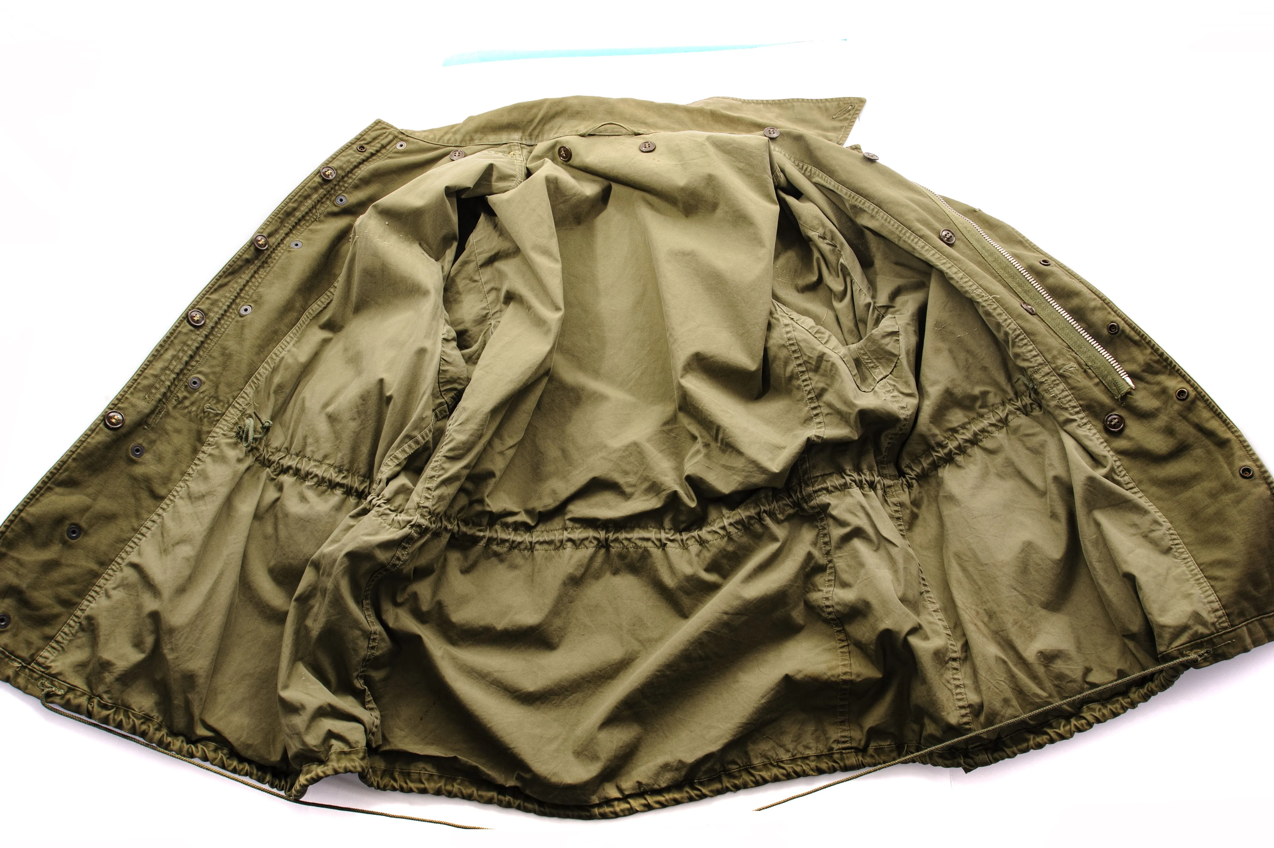 US ARMY M-1951 M51 FIELD JACKET 1950'S KOREAN WAR SIZE XL 1ST CAVALRY DIVISION
