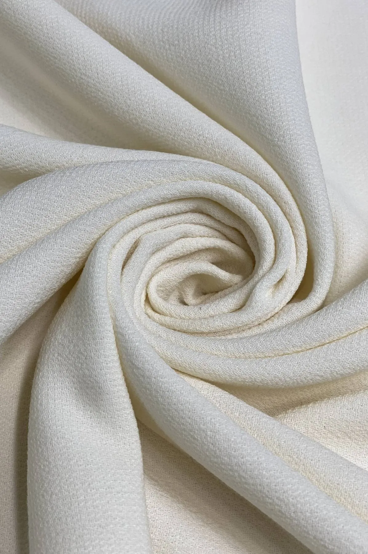 Whisper White Double Wool Crepe DWC-001 Fabric