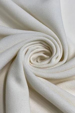 Whisper White Double Wool Crepe DWC-001 Fabric