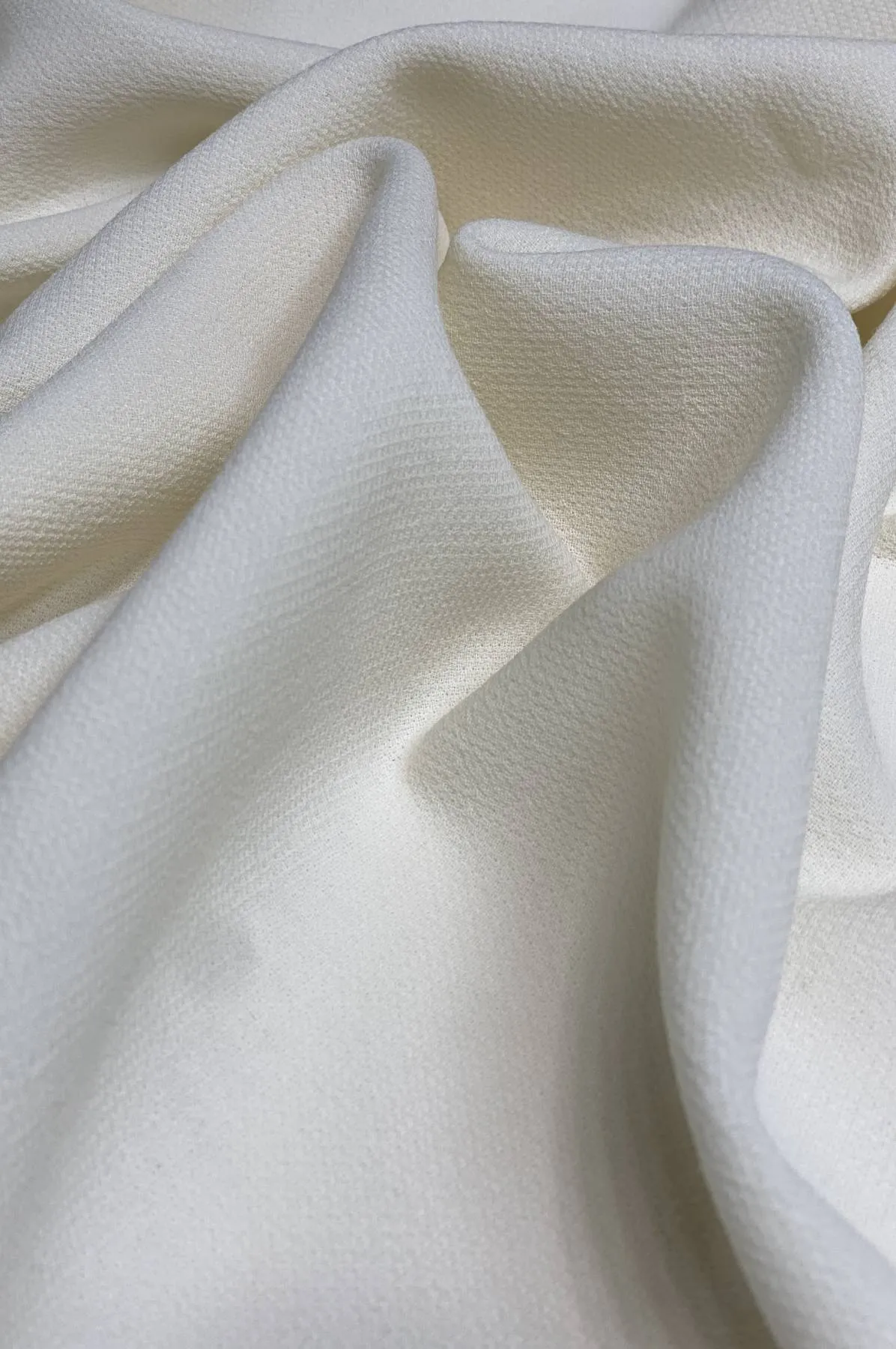 Whisper White Double Wool Crepe DWC-001 Fabric