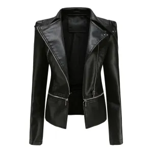 Women's Rugged Biker Jacket: Stylish & Durable Outerwear