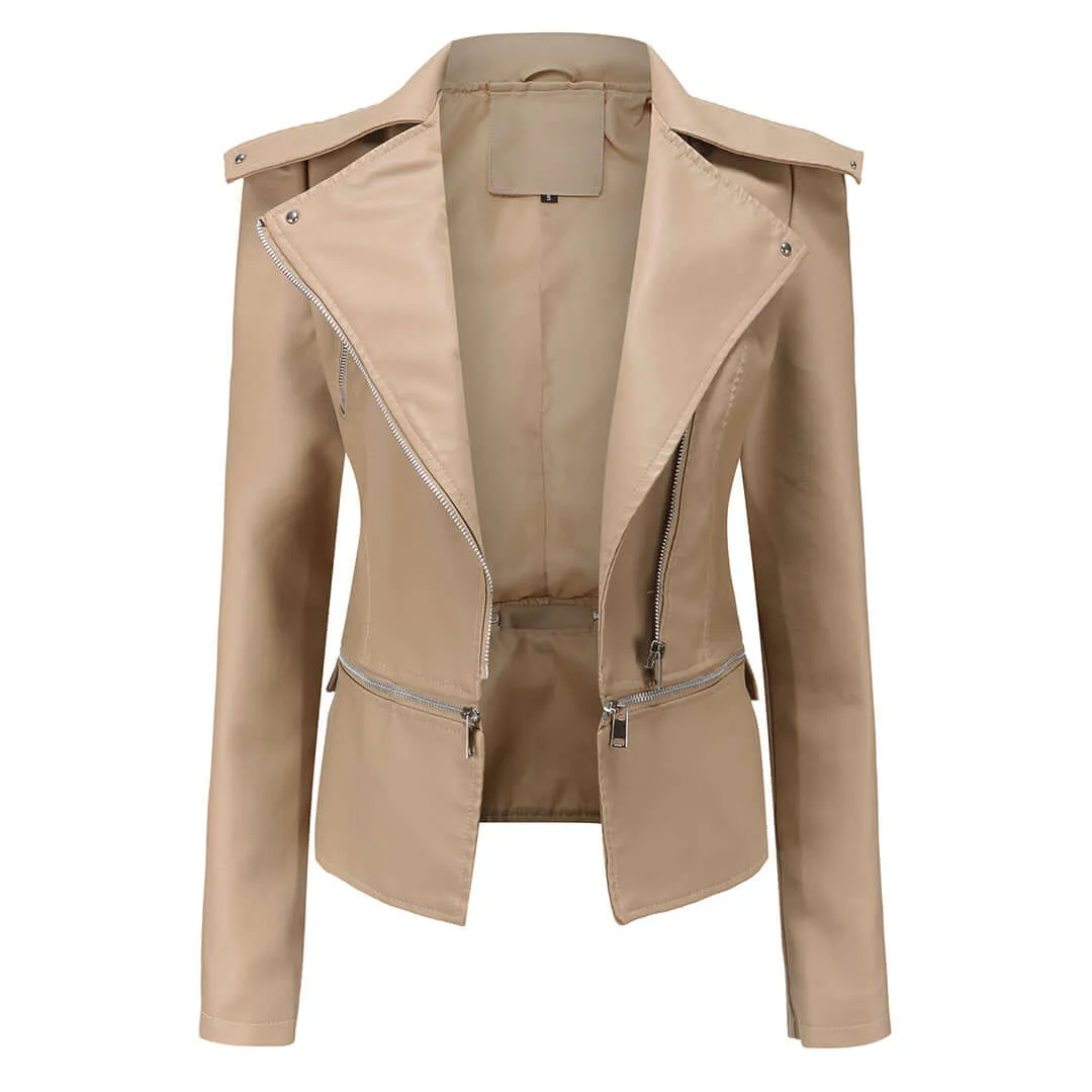 Women's Rugged Biker Jacket: Stylish & Durable Outerwear