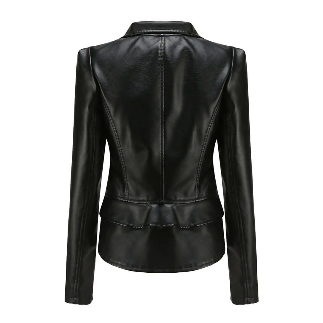 Women's Rugged Biker Jacket: Stylish & Durable Outerwear