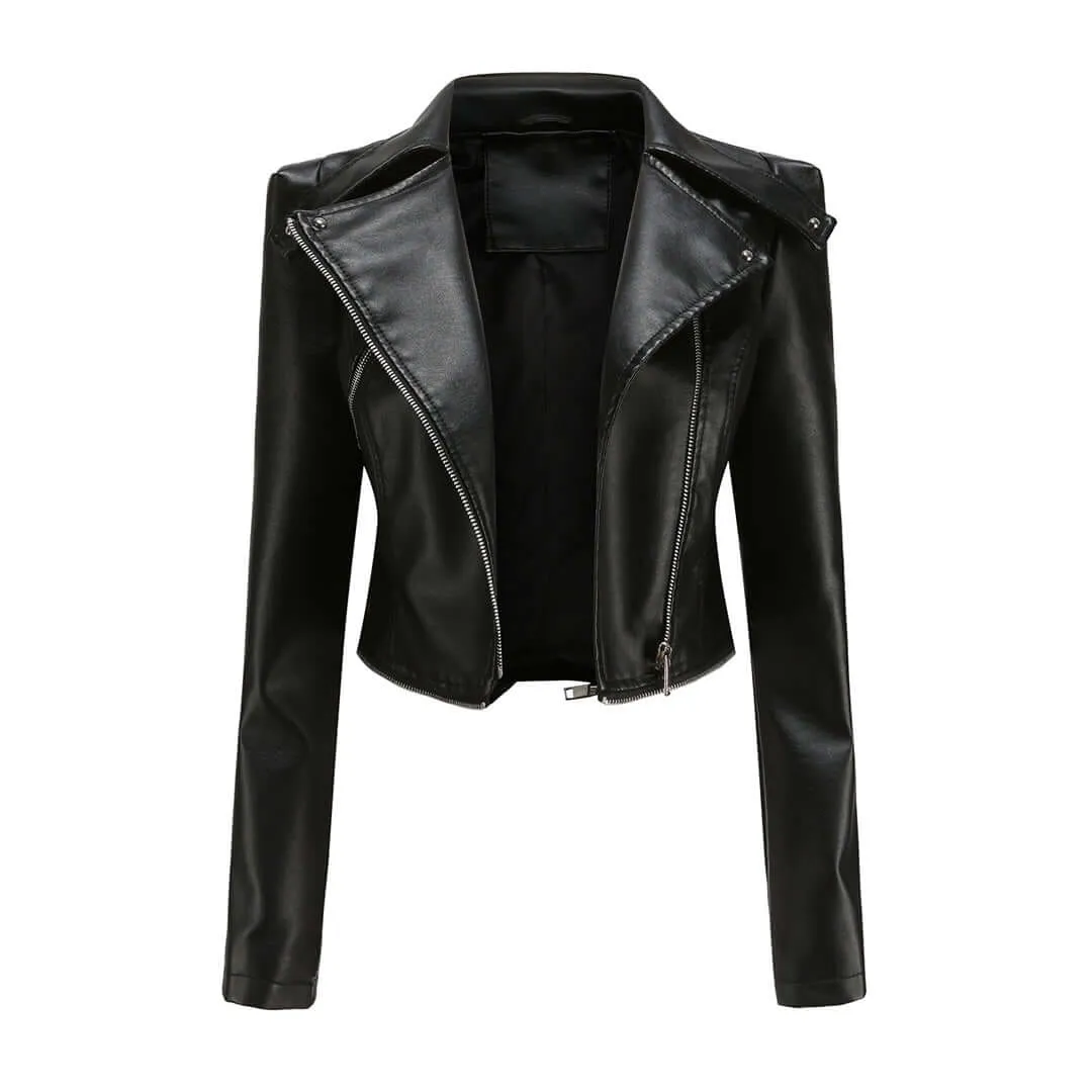 Women's Rugged Biker Jacket: Stylish & Durable Outerwear
