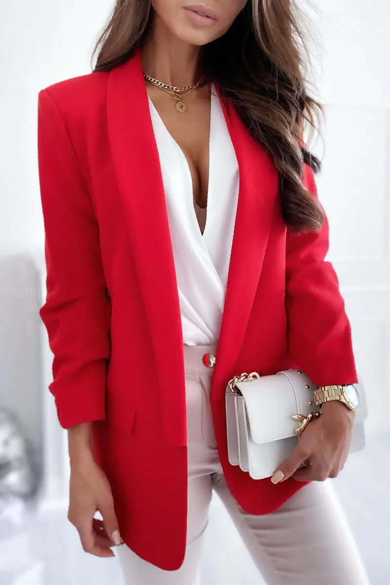Women's Wrap Collar Blazer: Stylish & Versatile Outerwear