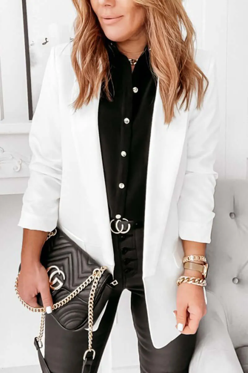 Women's Wrap Collar Blazer: Stylish & Versatile Outerwear