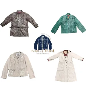 Y2k leather trench coats