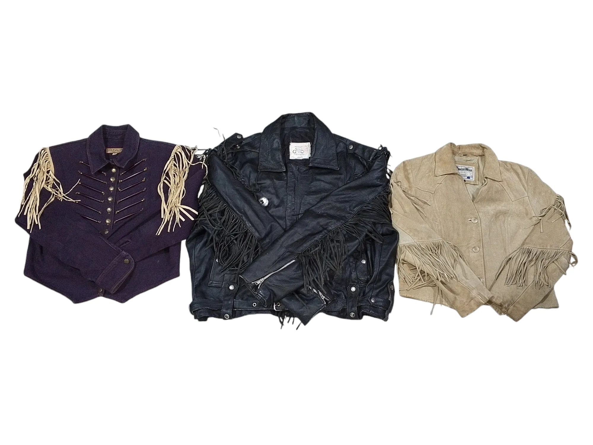 Y2k western fringe Jackets mix abc - 8 pcs -  1/11/24