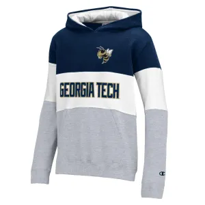 Youth Georgia Tech Yellow Jackets Super Fan Colorblock Hood