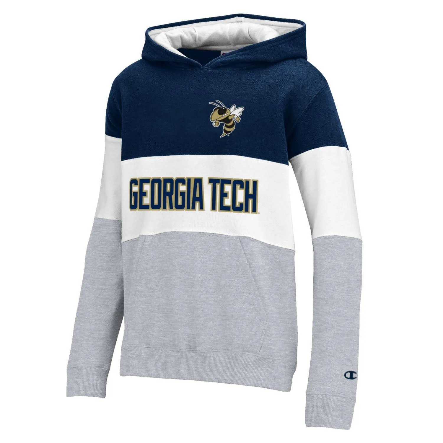 Youth Georgia Tech Yellow Jackets Super Fan Colorblock Hood
