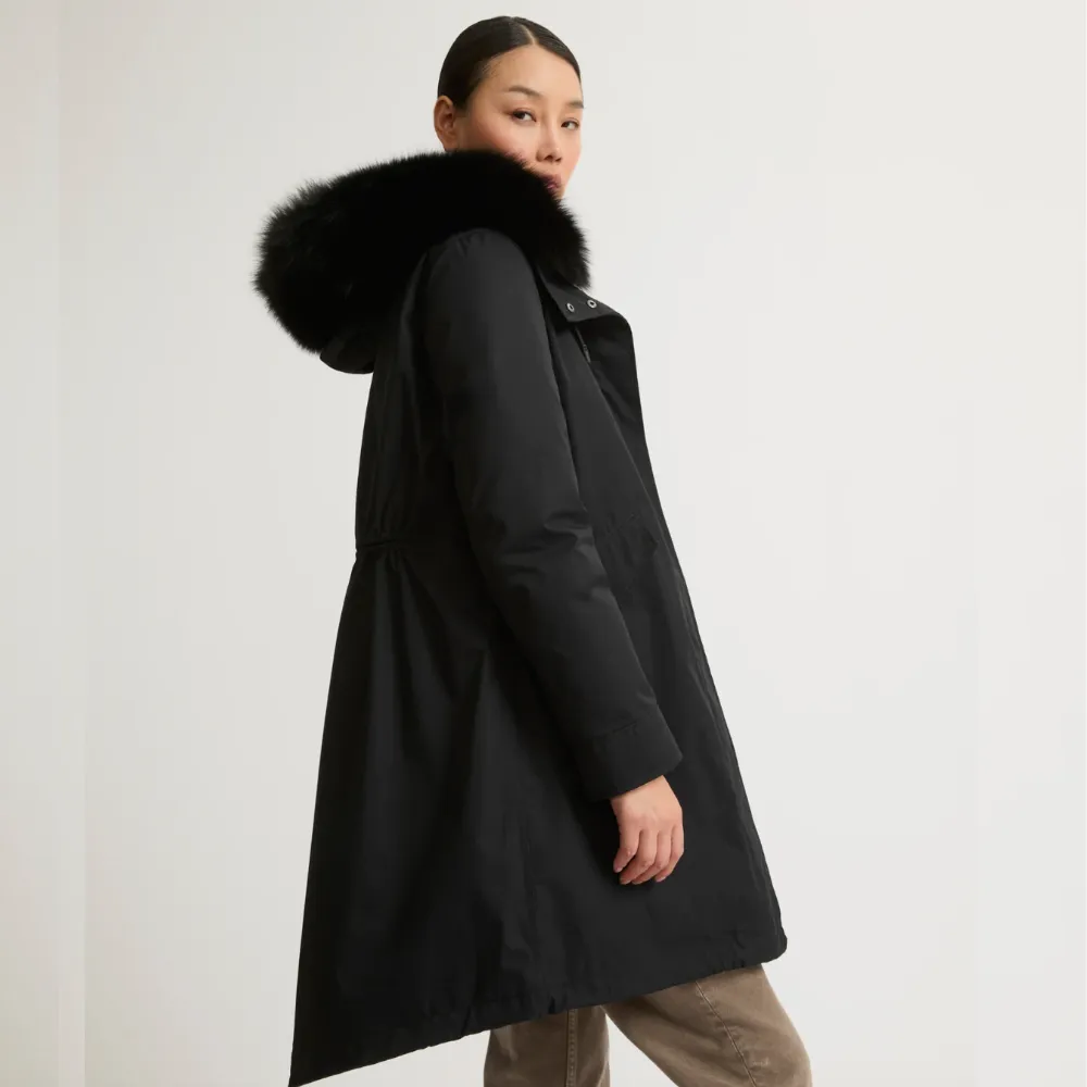 Yves Salomon Parka - Noir