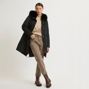 Yves Salomon Parka - Noir